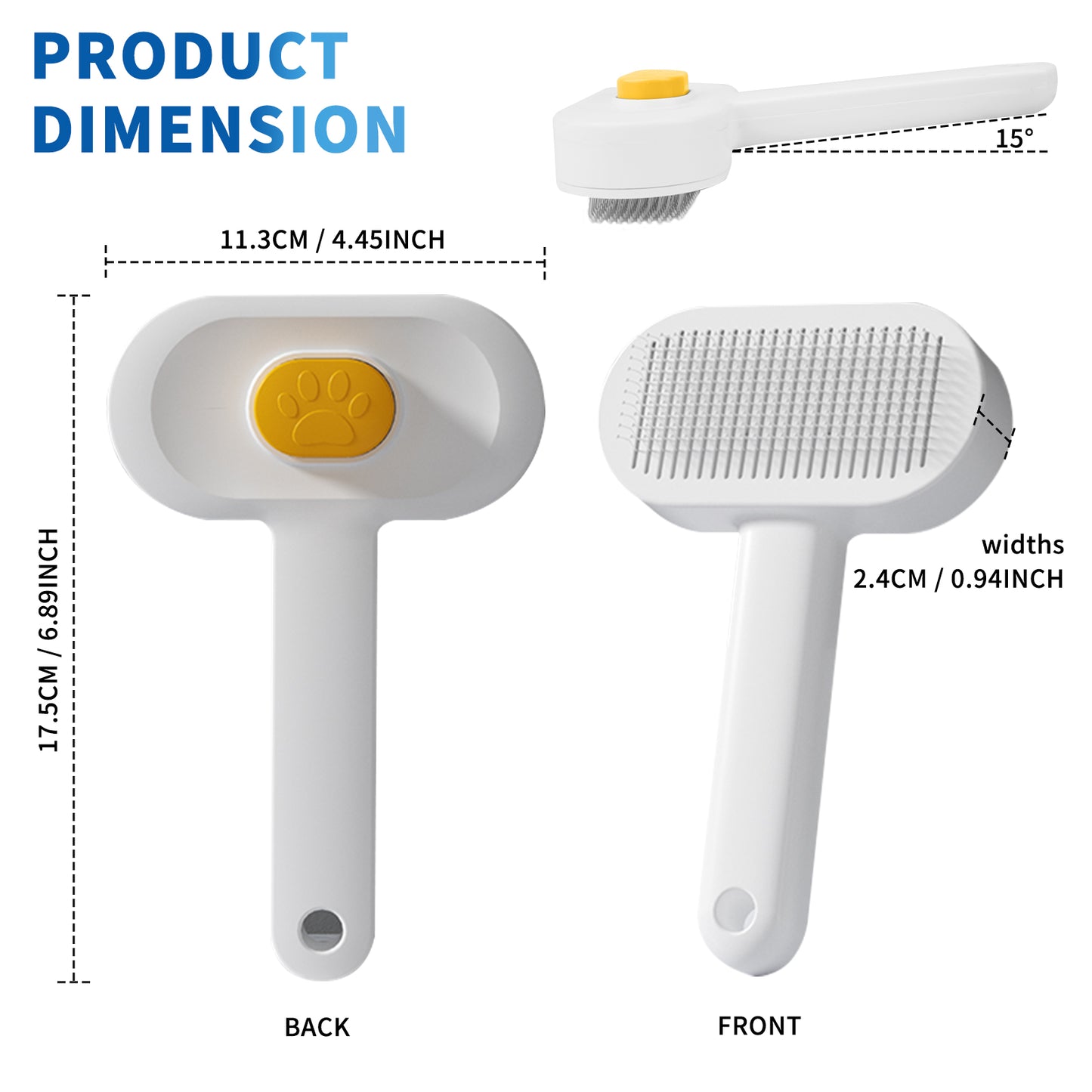 Effective universal comb for removing pet hair.