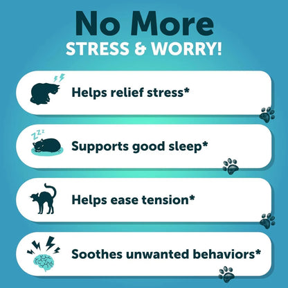 Hemp Cat Calming Treats For Stress & Anxiety Relief Cat Kittens Melatonin