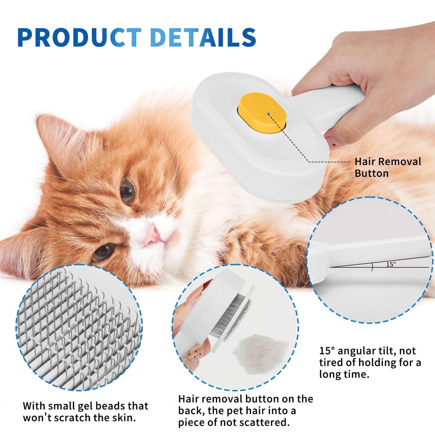 Effective universal comb for removing pet hair.