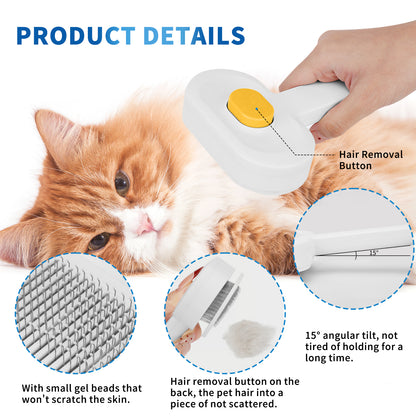 Effective universal comb for removing pet hair.