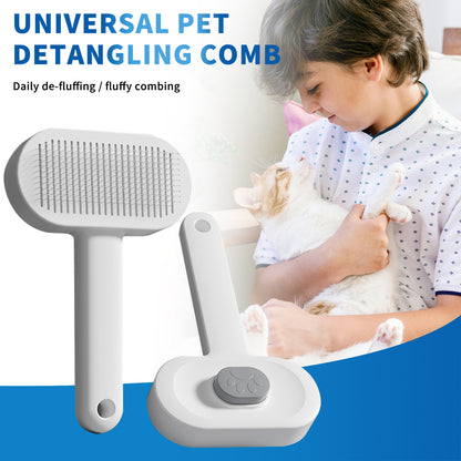 Effective universal comb for removing pet hair.