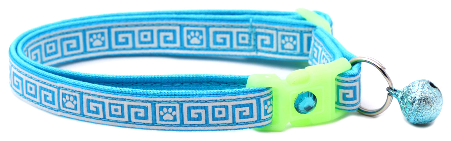 Greek Key Breakaway Cat Necklace