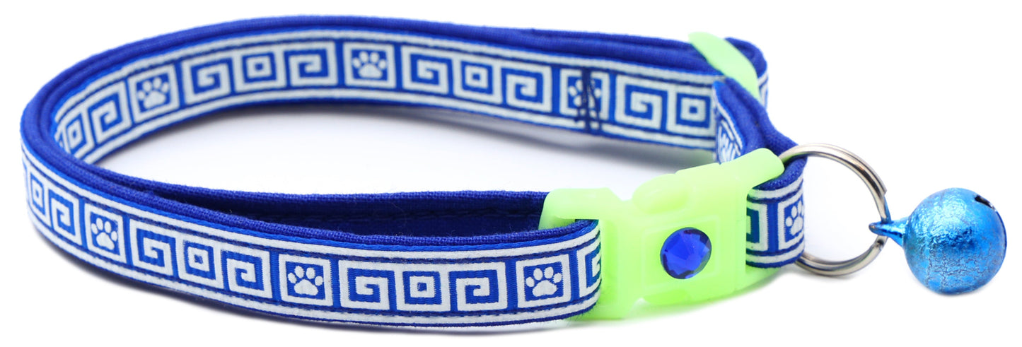 Greek Key Breakaway Cat Necklace