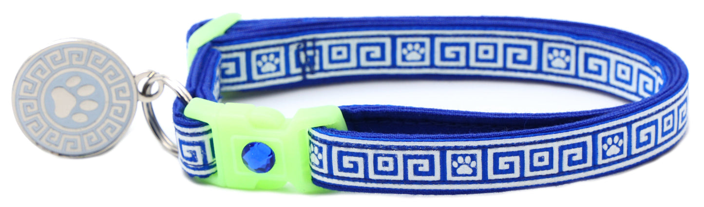 Greek Key Breakaway Cat Necklace