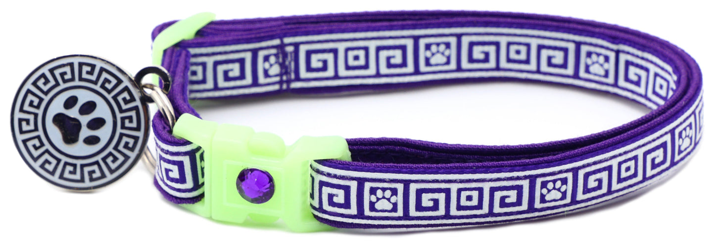 Greek Key Breakaway Cat Necklace