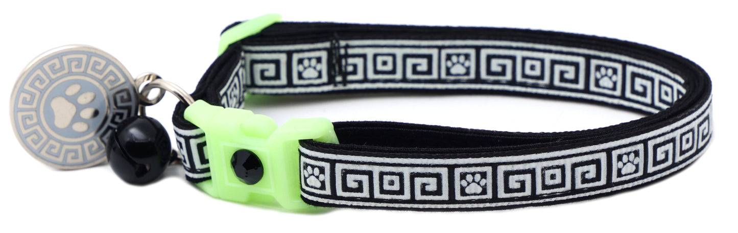 Greek Key Breakaway Cat Necklace