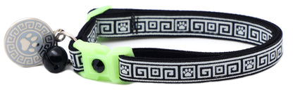 Greek Key Breakaway Cat Necklace