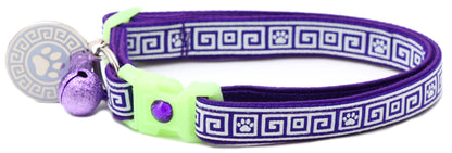Greek Key Breakaway Cat Necklace