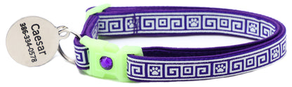 Greek Key Breakaway Cat Necklace