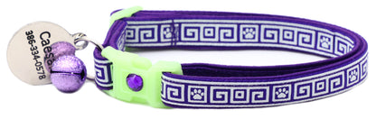 Greek Key Breakaway Cat Necklace
