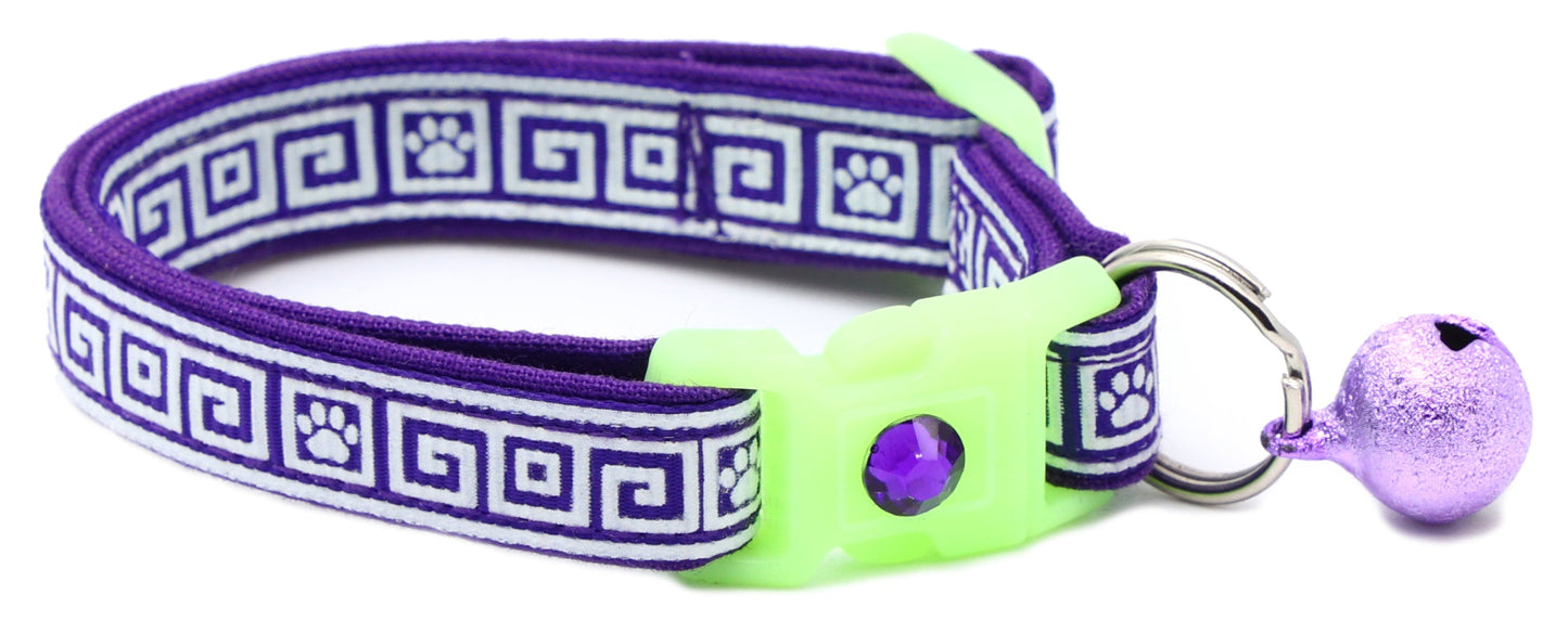 Greek Key Breakaway Cat Necklace