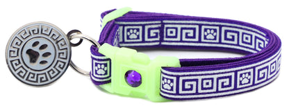 Greek Key Breakaway Cat Necklace