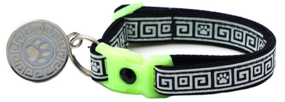 Greek Key Breakaway Cat Necklace