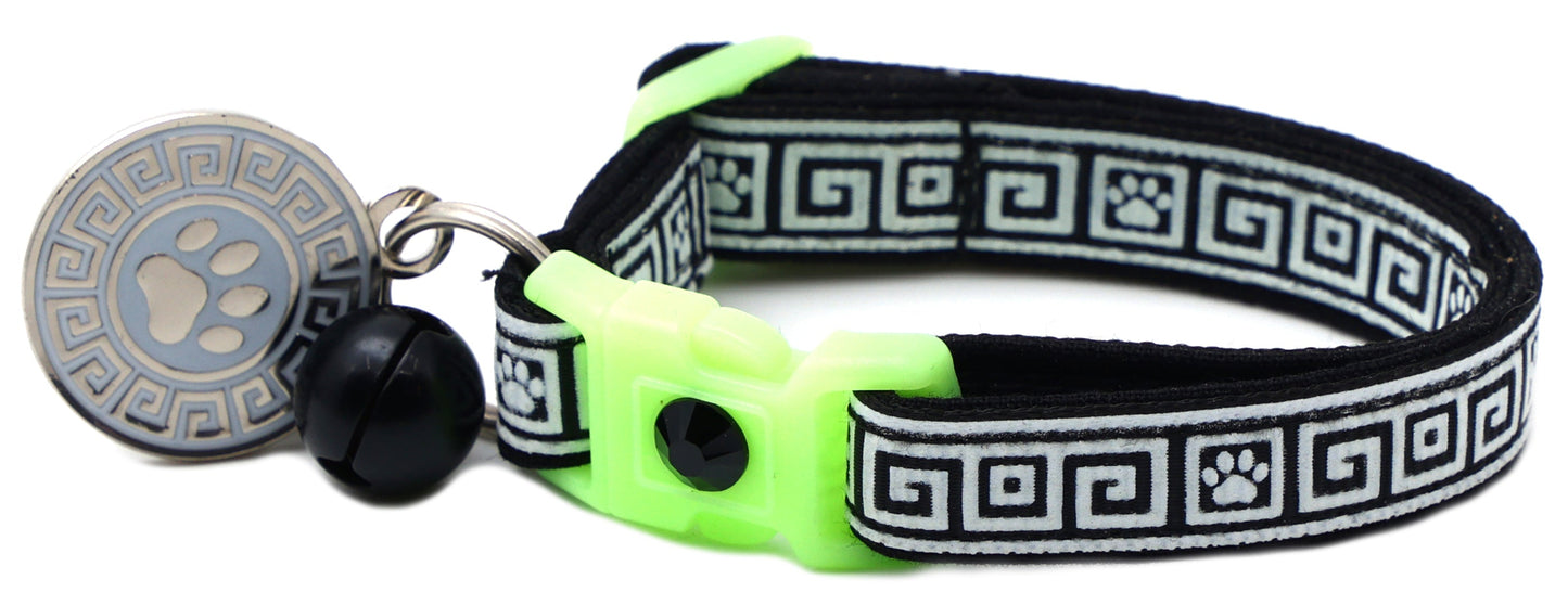 Greek Key Breakaway Cat Necklace