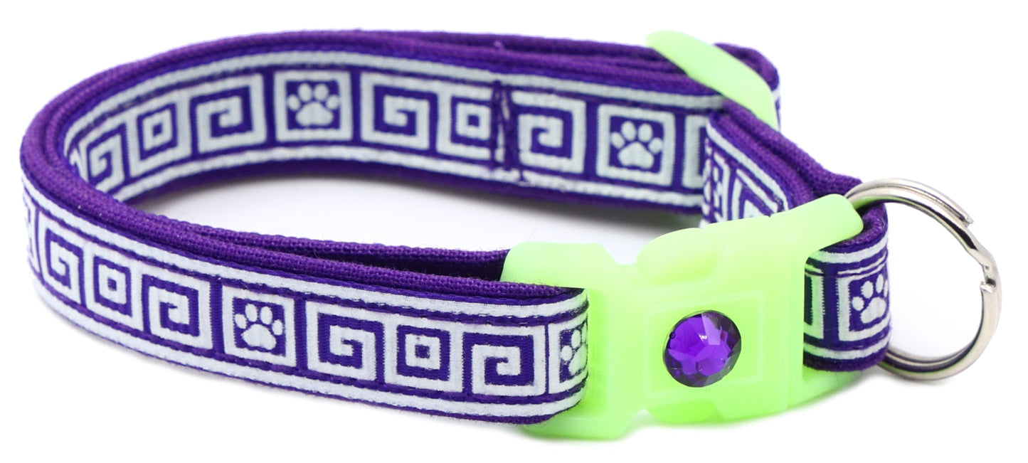 Greek Key Breakaway Cat Necklace