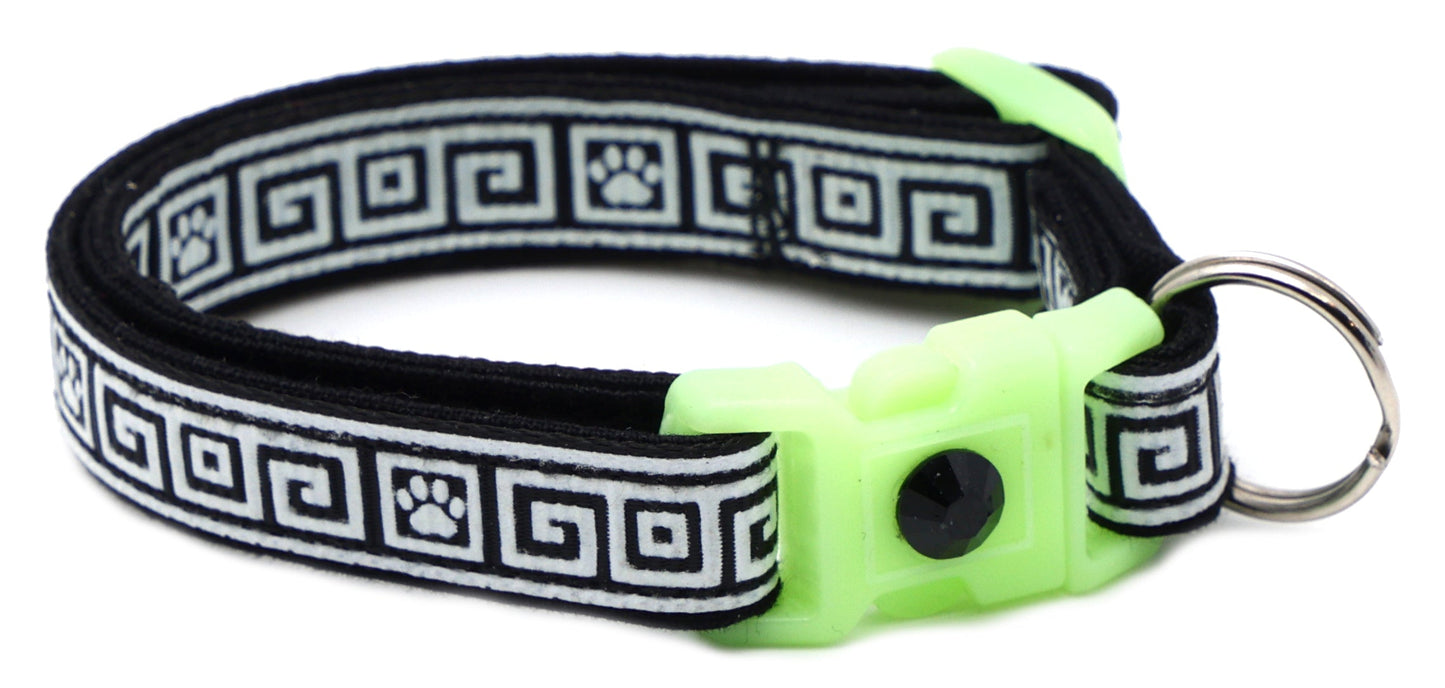 Greek Key Breakaway Cat Necklace