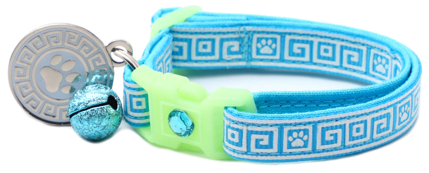 Greek Key Breakaway Cat Necklace