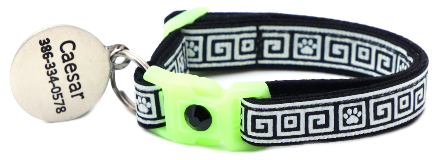 Greek Key Breakaway Cat Necklace
