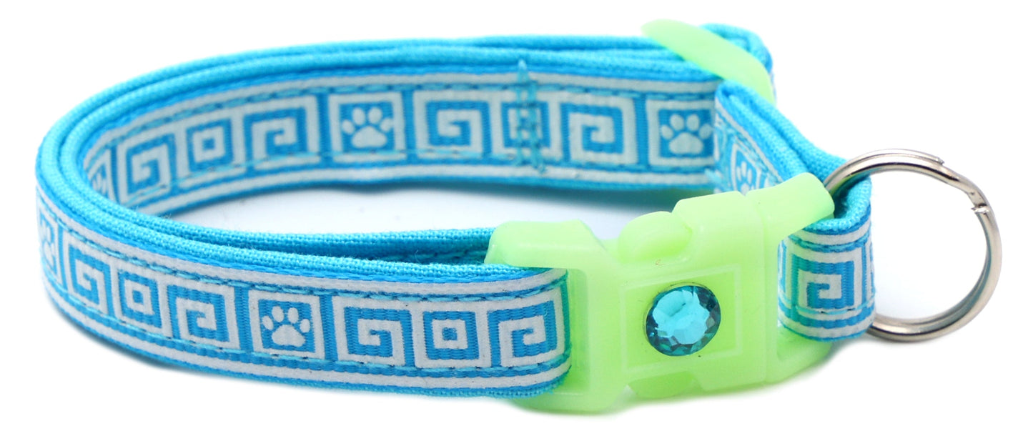 Greek Key Breakaway Cat Necklace