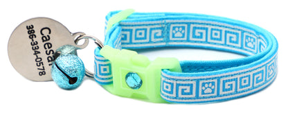 Greek Key Breakaway Cat Necklace