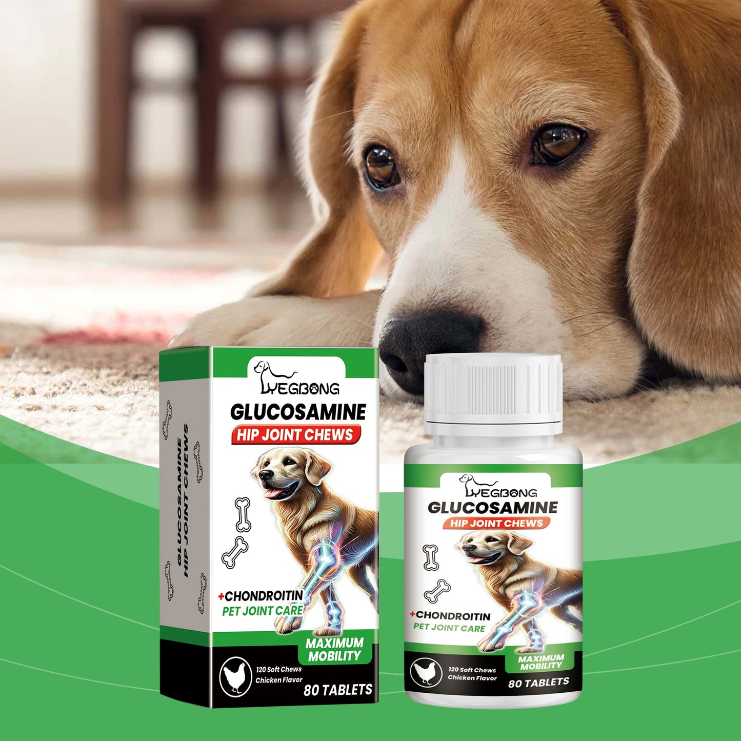 Pet Joint Chews Effectively Alleviating Joint Discomfort Enhance Vitality Deeply Nourish Cartilage Tissue Dog Joint Care Tablets