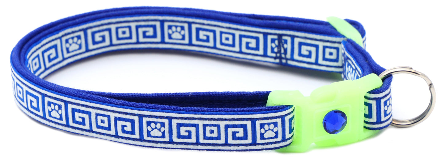 Greek Key Breakaway Cat Necklace