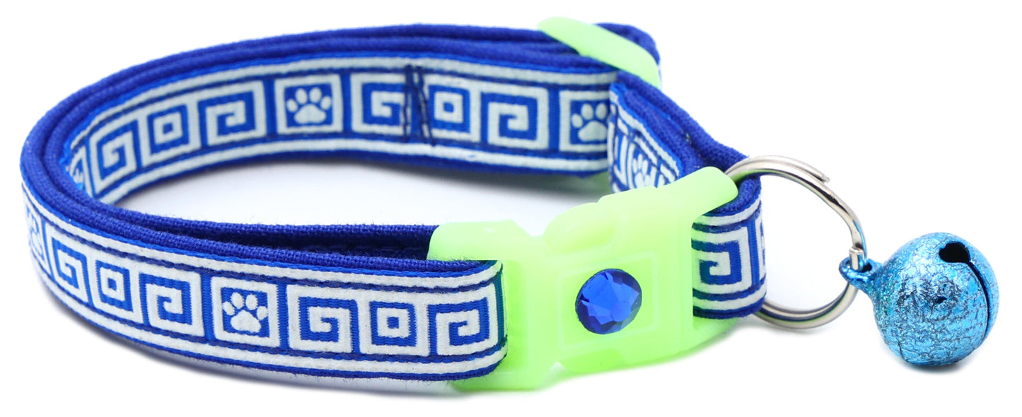 Greek Key Breakaway Cat Necklace