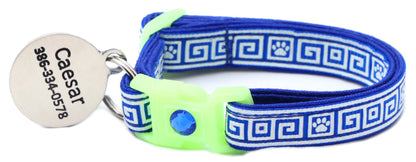 Greek Key Breakaway Cat Necklace