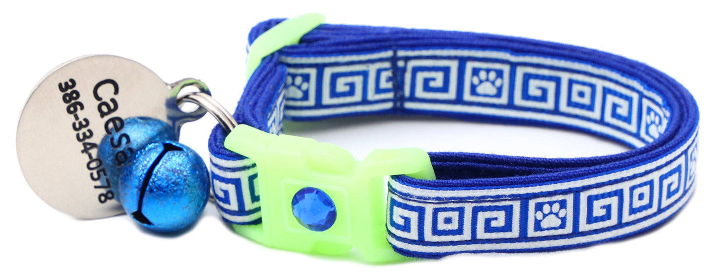 Greek Key Breakaway Cat Necklace